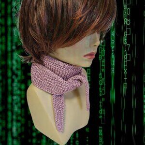 Neck scarf Sophie scarf, small scarf, spring/autumn scarf Knitted Handmade Scarf